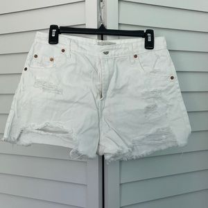 White Denim shorts, size M